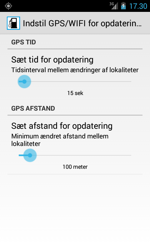 Indstil GPS/WIFI